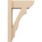 Ekena Millwork 6-in W x 14-in D x 22-in H Balboa Slat Rough Cedar Woodgrain TimberThane Outlooker, Primed Tan OUTUR060X14X22BOA24RCPR - alternate 4